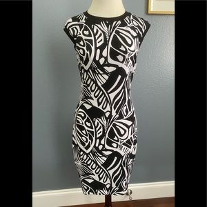 CACHE Dress Black and White Elegant fit!